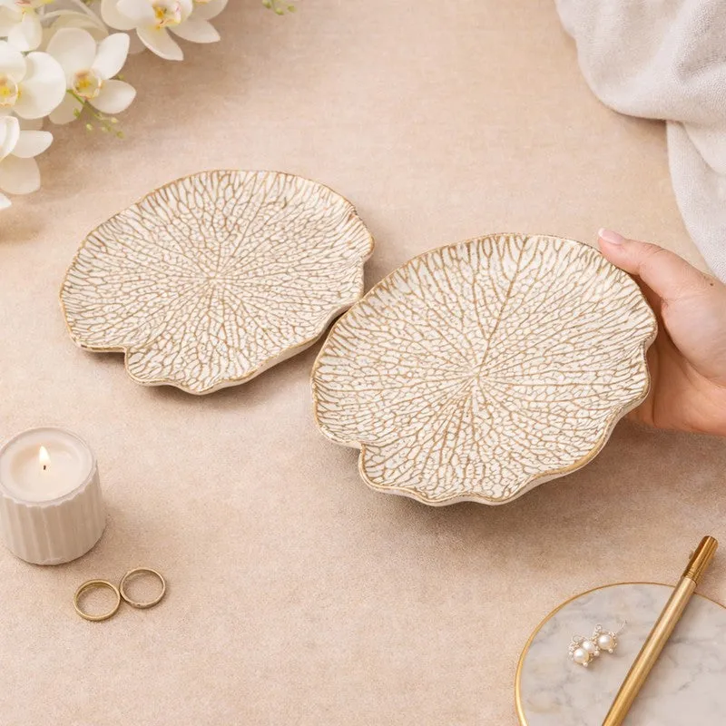 Auraleaf Accent Tray (Beige) - Set Of Two media 3