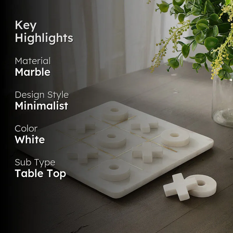 Equis Gild Marble Tic Tac Toe Game media 2