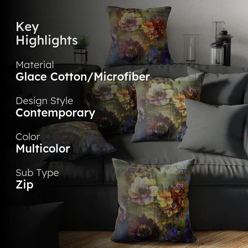 Maple Printed Cushion Cover Set - Set Of Five media 2