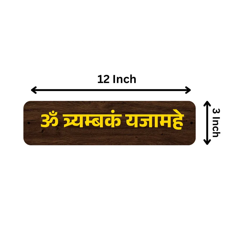 Om Thryambakam Yajamahe MDF Wall Accent media 5