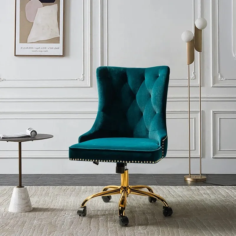 Seatra Neem Wood Office Chair - Blue media 1