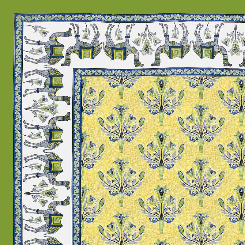 Kasturi Komfort Foral Cotton Bedsheet (Yellow) - 150 TC media 5