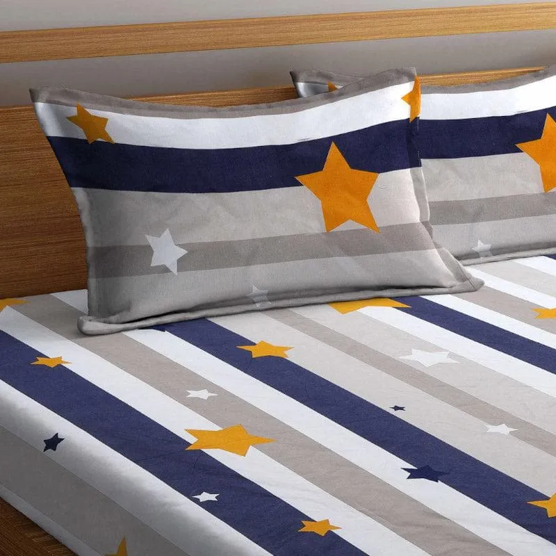 Starry Way Printed Bedsheet - 180 GSM media 3