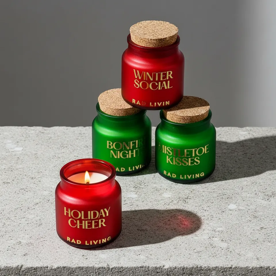 Season's Greetings Soy Wax Candles - Set of Four media 3