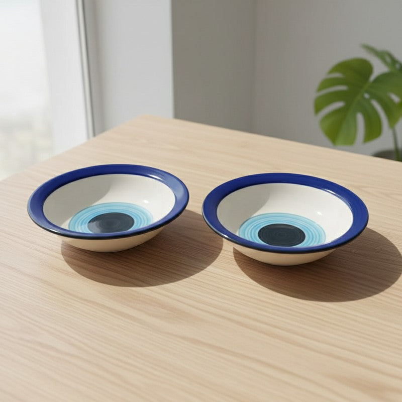 EvilEye Ceramic Pasta Plates - Set Of Two