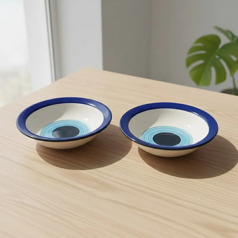 EvilEye Ceramic Pasta Plates - Set Of Two media 1