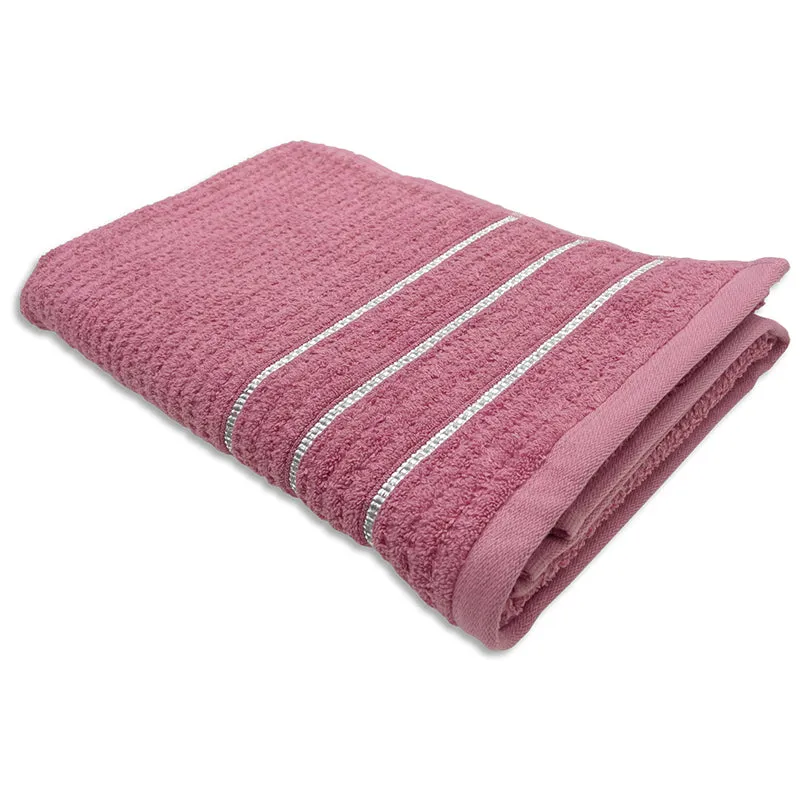 Lisse Cotton Bath Towel - Pink media 3