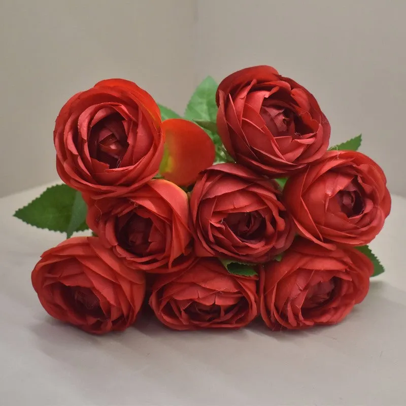 Eternal Roses Artificial Flower Bunch - Red media 5