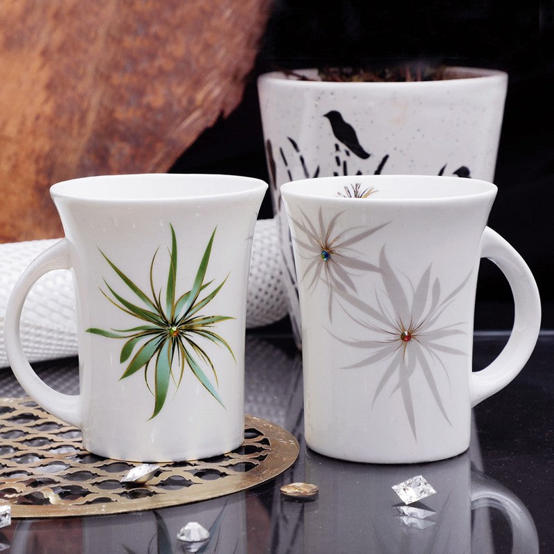 Florra Bone China Coffee Mug (300 mL Each) - Set Of Two media 4