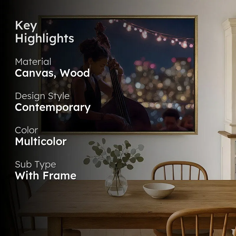 Sonorous Canvas Wall Painting With Frame media 2