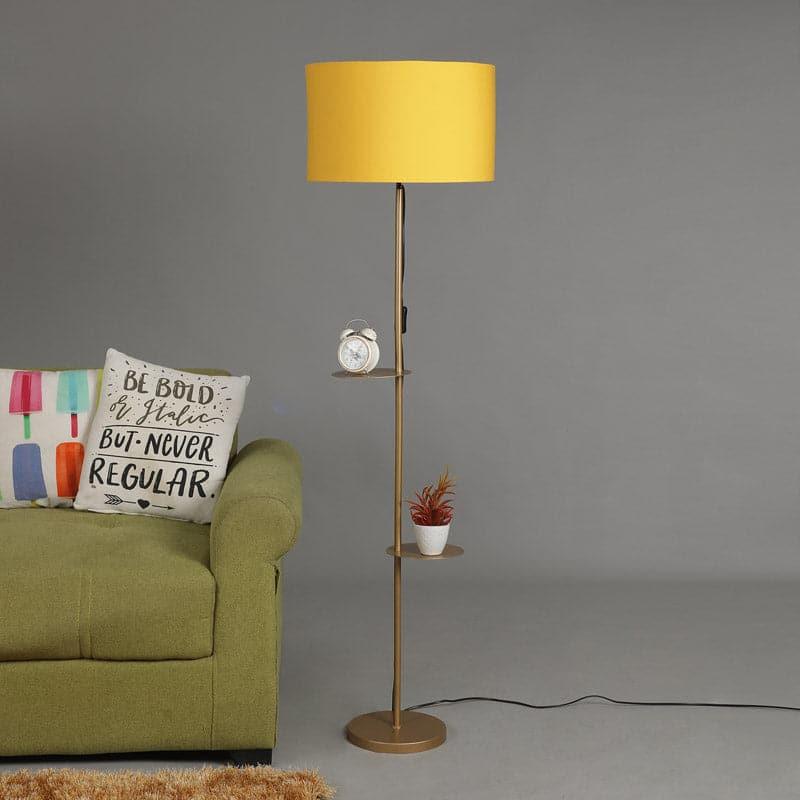 Citrine Lori Floor Lamp With Shelf media 4