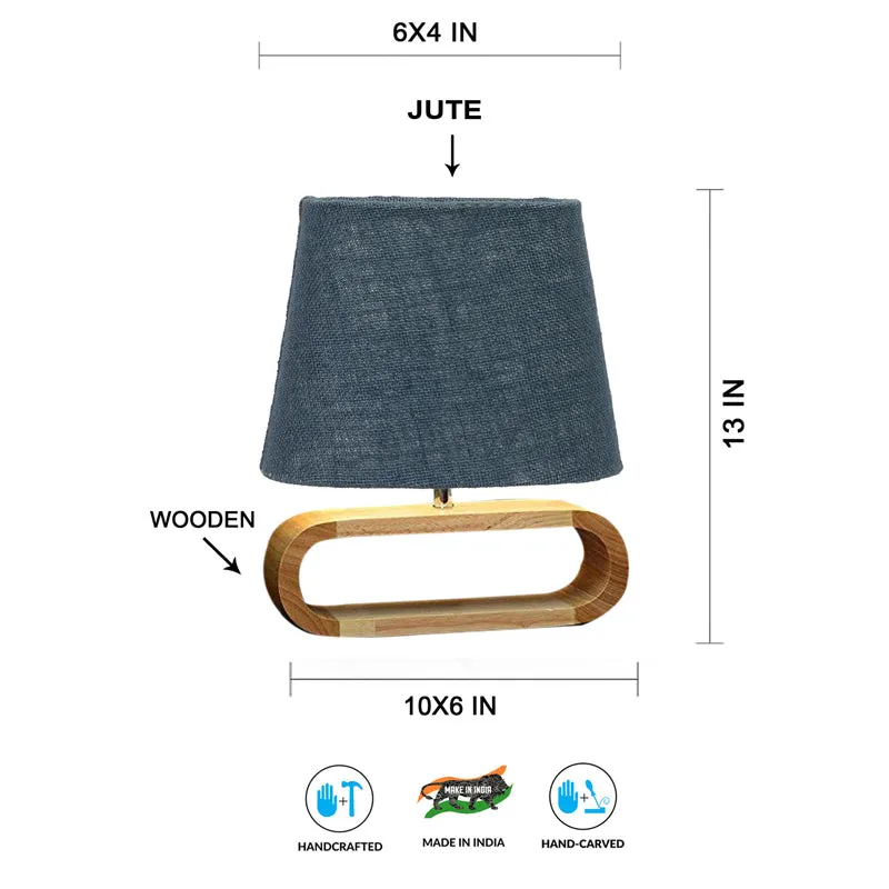 Sienna Jute Table Lamp - Blue,Brown media 7