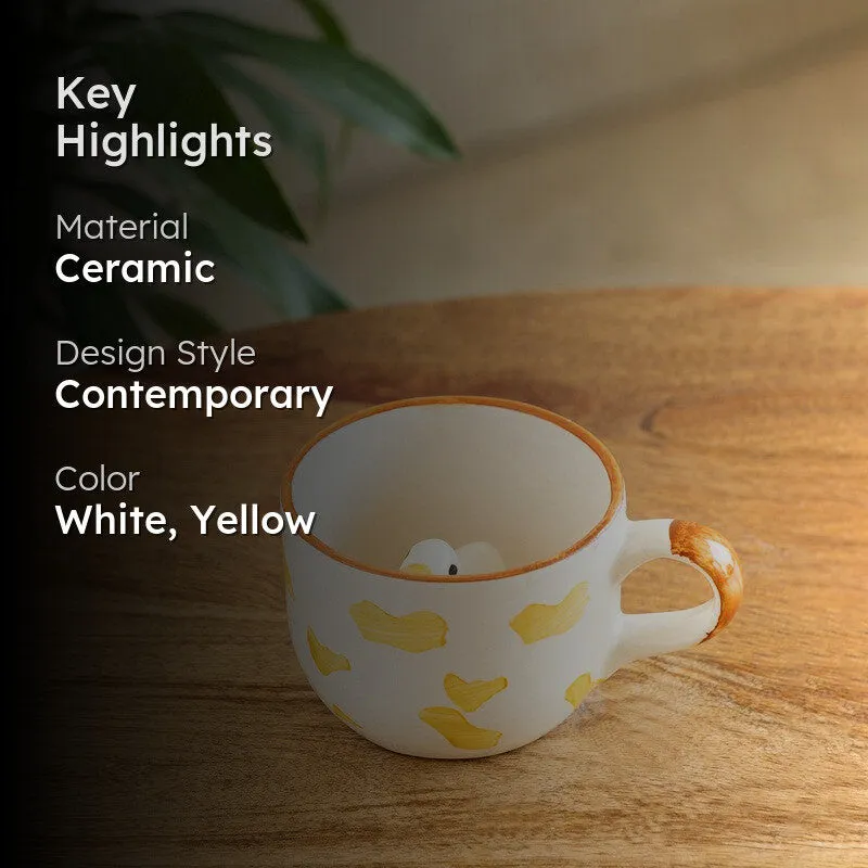 Peek-A-Boo Ceramic Tea Cup (200 mL) media 2