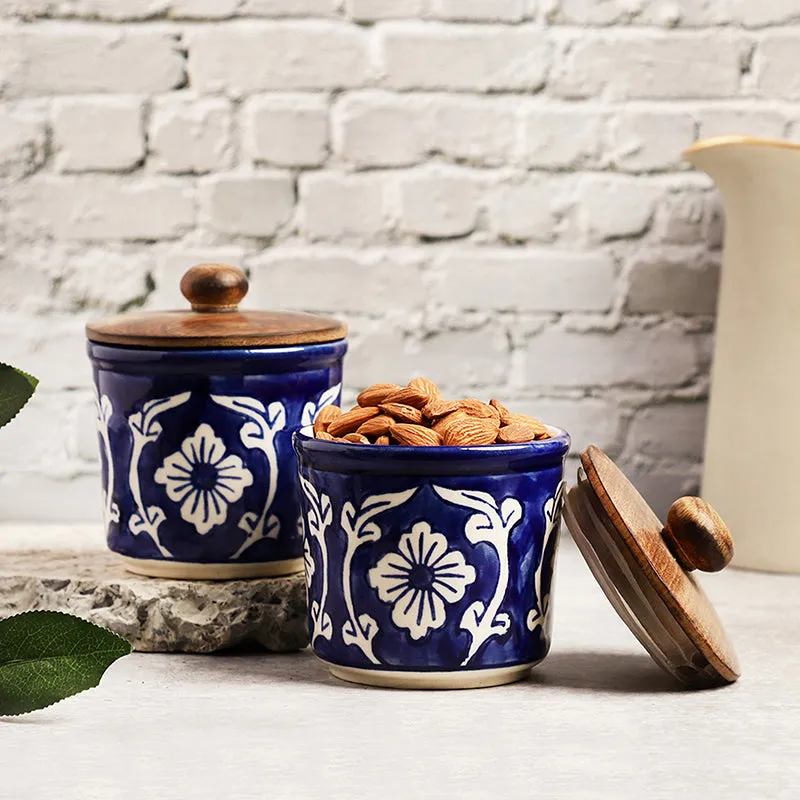 Preyasi Ceramic Jar (300 mL Each) - Set Of Two media 1