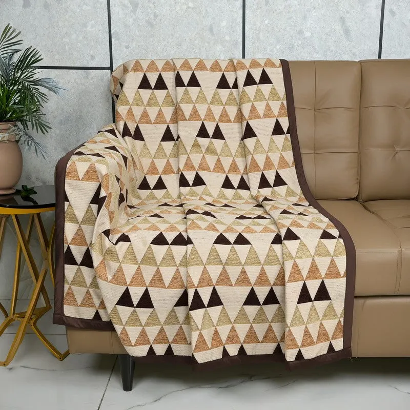 Prism Pattern Throw - Beige media 1