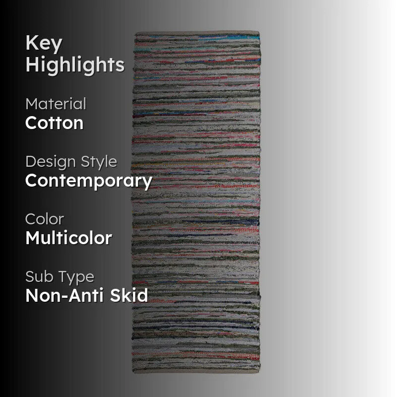 Oryndal Cotton Runner Rug - Multicolor media 2
