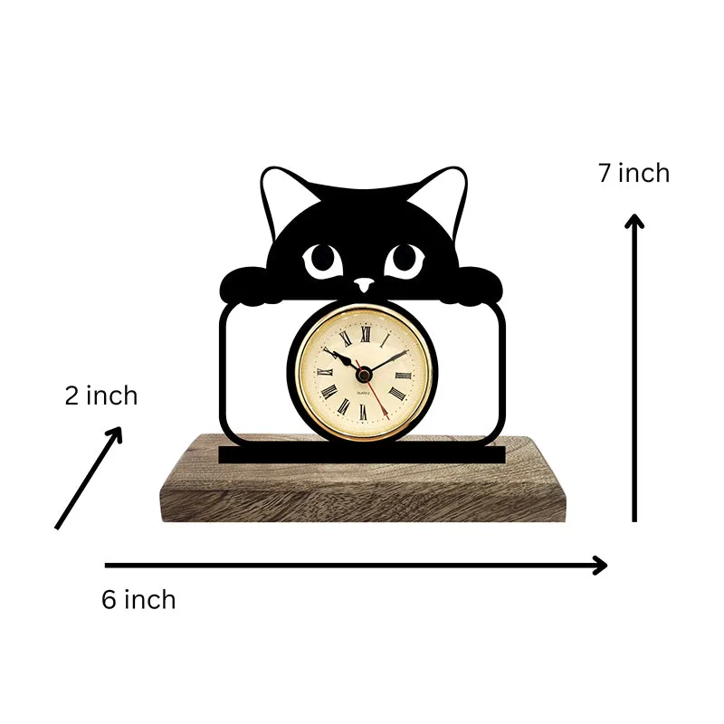Hide N Kitty Analog Table Clock media 4