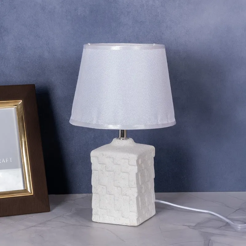 AarviDecor Loxley Classic Cotton Table Lamp - Grey media 3