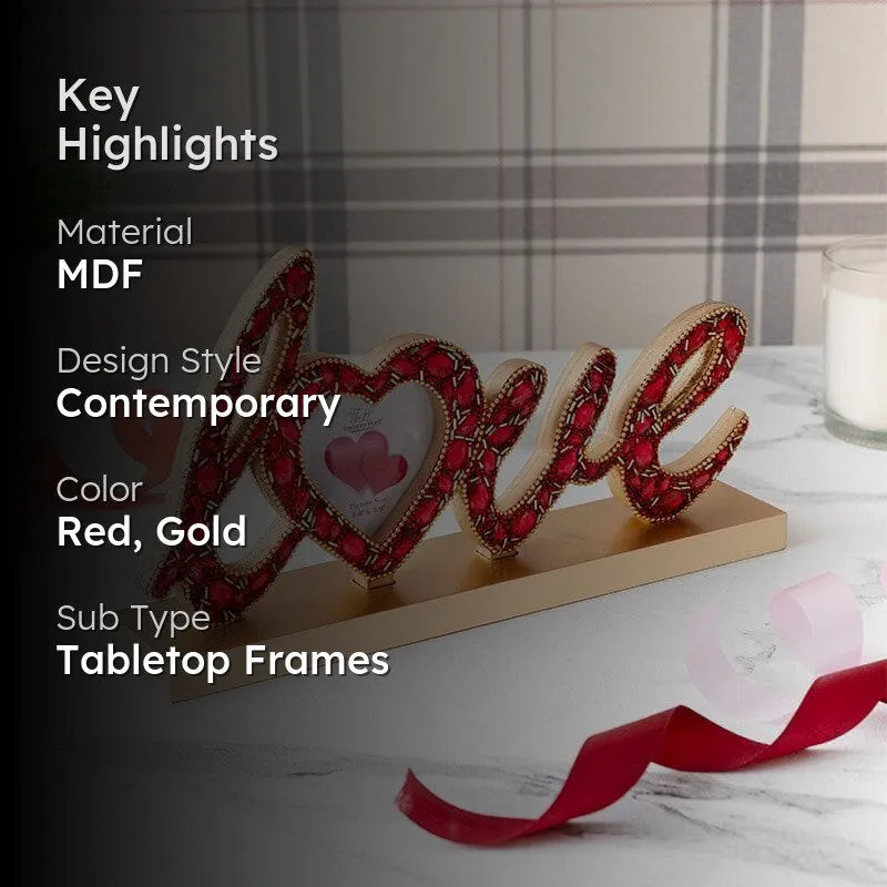 Love Lyric Jeweled Photo Frame media 2