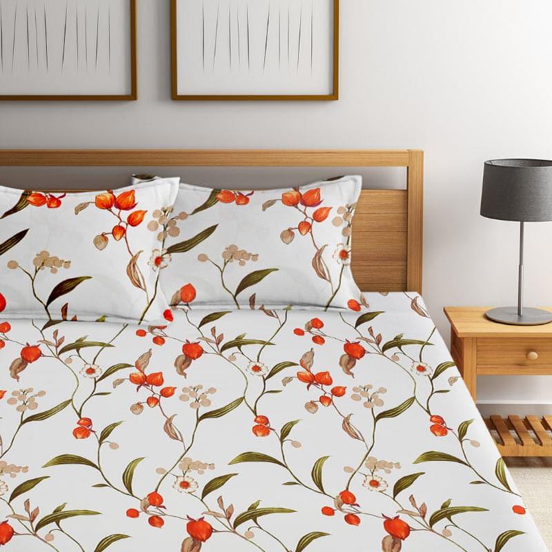 Berry Blossom Microfiber Bedsheet Old - 130 GSM media 3