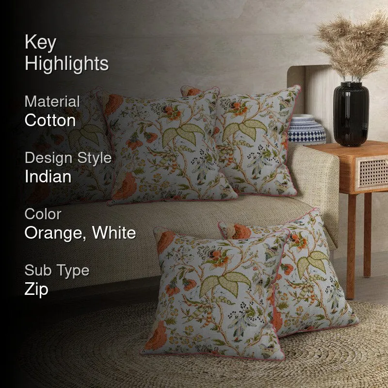 Mehan Floral Cushion Cover - Set Of Five media 2