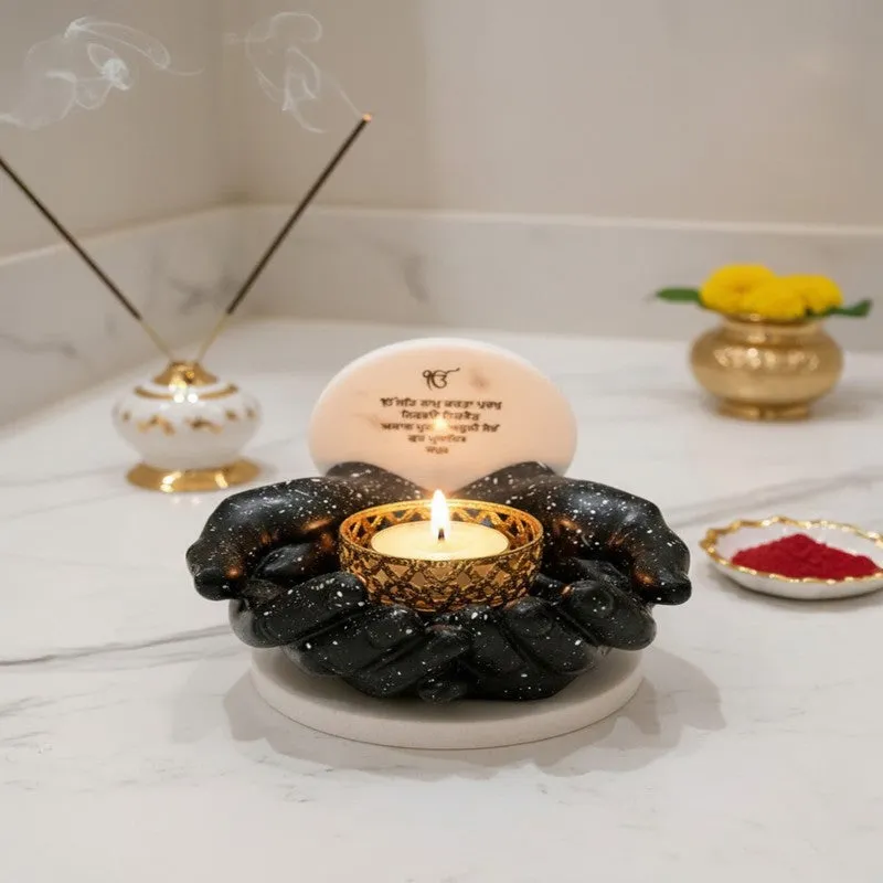 Aura Marble Tea Light Candle Holder media 4