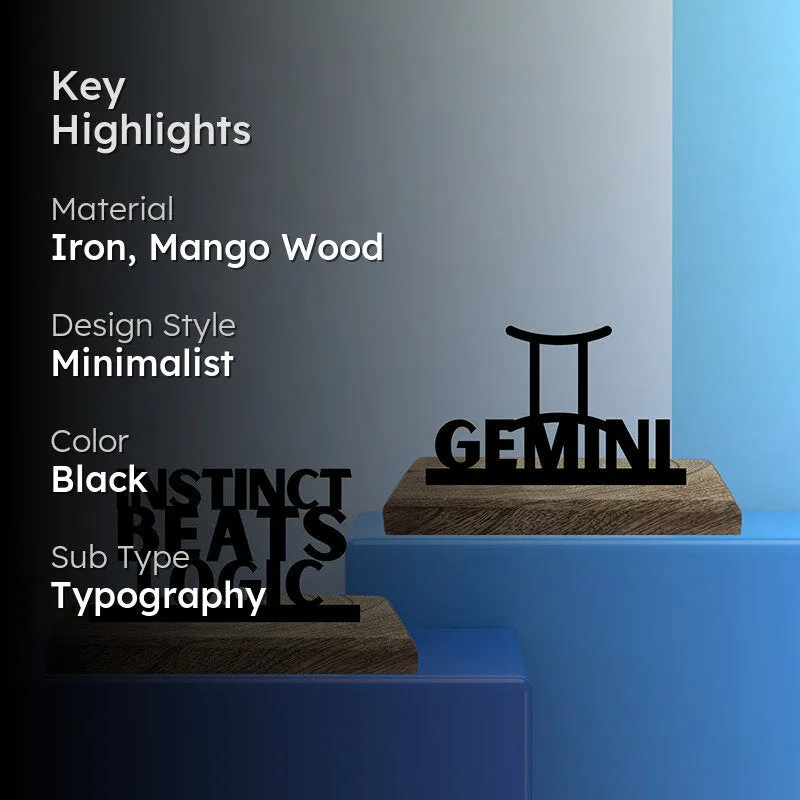 Instinctual Gemini Showpiece - Set Of Two media 2