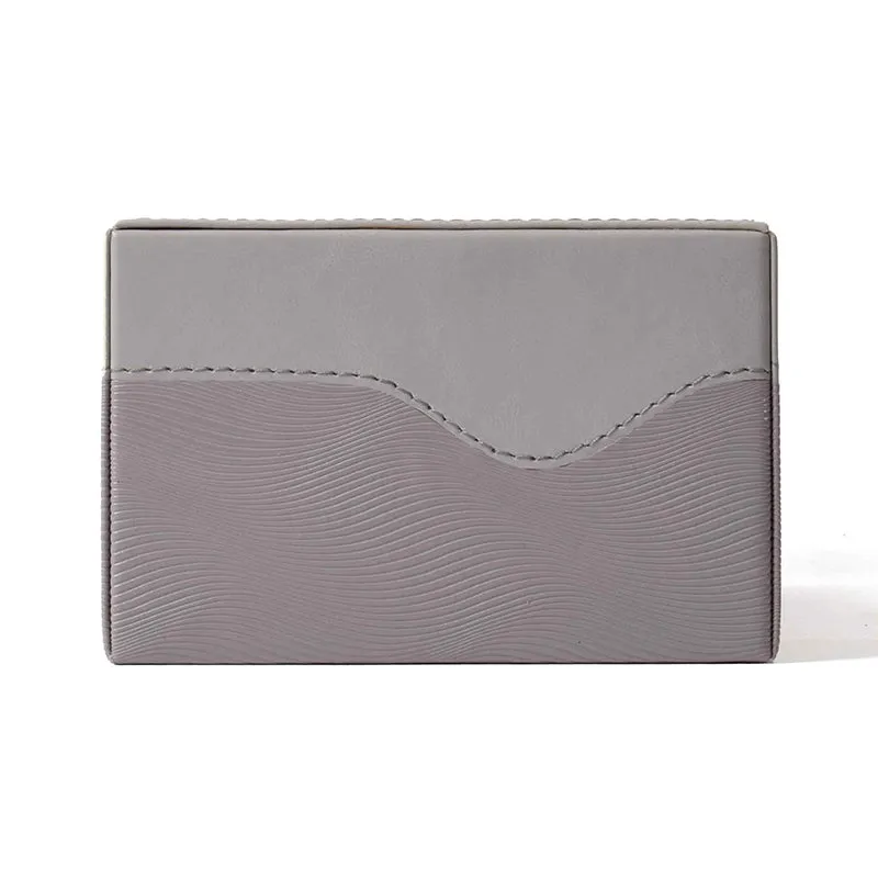 Veltrix Faux Leather Tissue Holder - Grey media 5