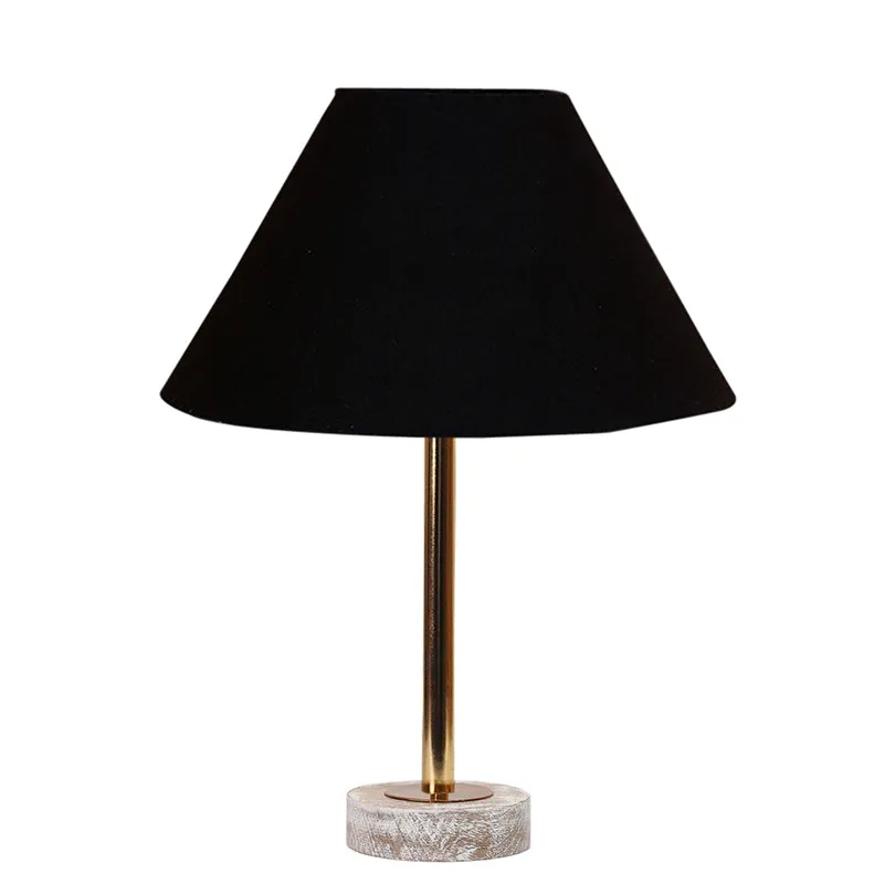 Cotin II Rodin Wooden Table Lamp - Black,Gold,White media 4