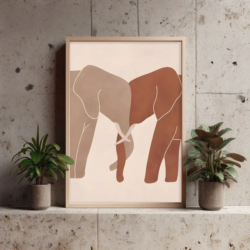 Bond Archival Canvas Wall Art - Natural Brown Frame media 4
