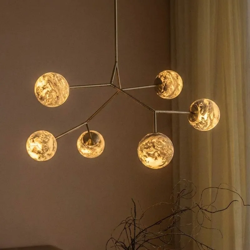 Orange Tree Noir Smoked Ceiling Lamp media 1