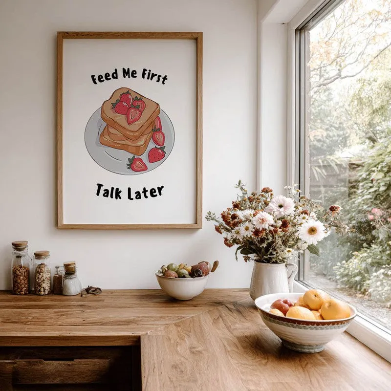 QuotedSandwitch Archival Canvas Wall Art - Brown media 7