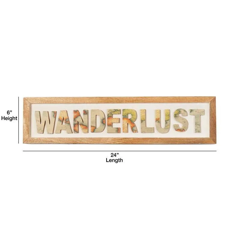 Wanderlust Wooden Wall Accent media 6