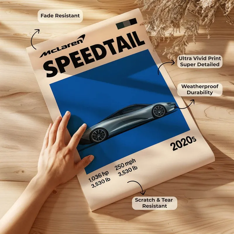 Speedtail Performance Wall Poster media 7