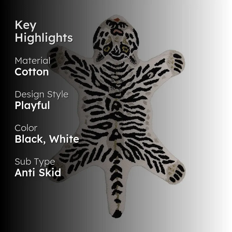 Mini Tiger Cotton Carpet media 2