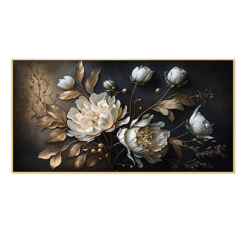 Ellerslee Floral Wall Painting With Frame media 4