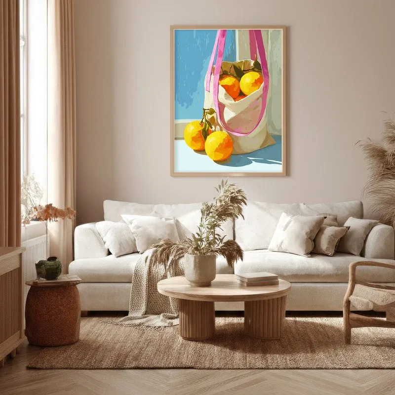 CitrusCharm Canvas Wall Painting - Brown Frame media 5
