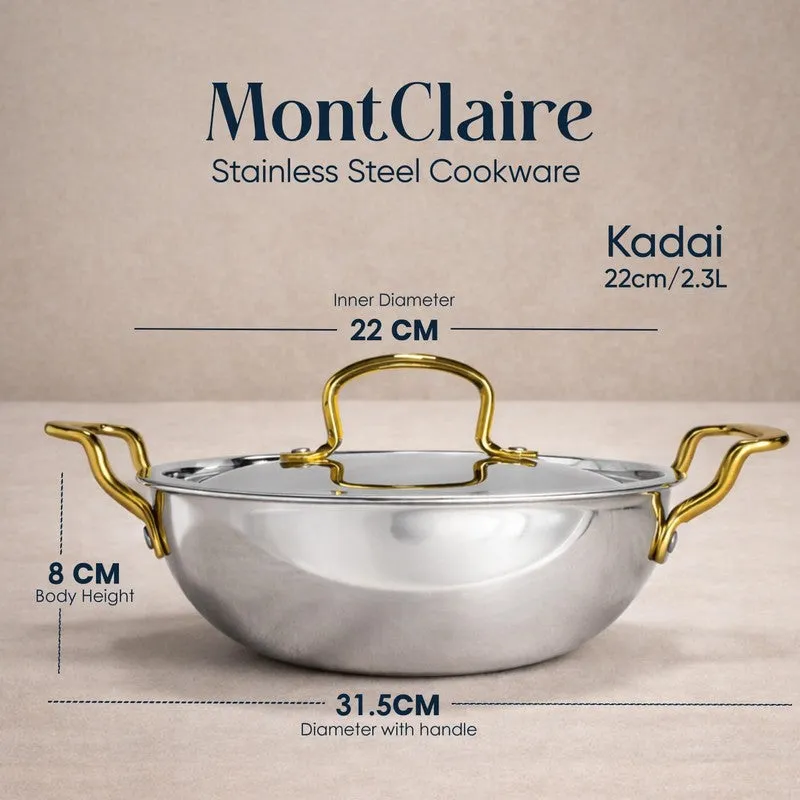 Solara Cook Edge Glossy Triply Cookware Sets - Two Piece Set - 11