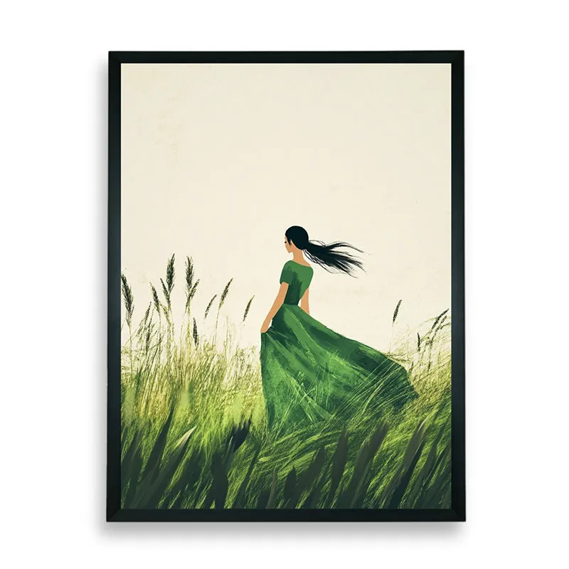 Wind In Hair Canvas Wall Art With Resin Frame media 8