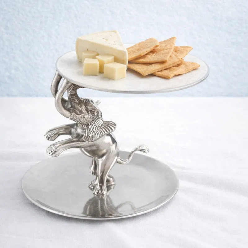 JungleServe Elephant Aluminum Serving Platter media 4