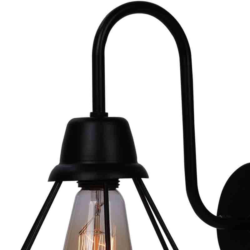 Dapper Diamond Metal Wall Lamp - Black media 5