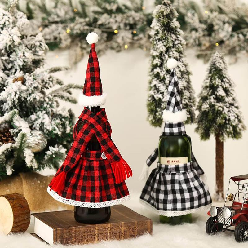 Kris Kringle Wine Bottle Cover - Set Of 2 media 3