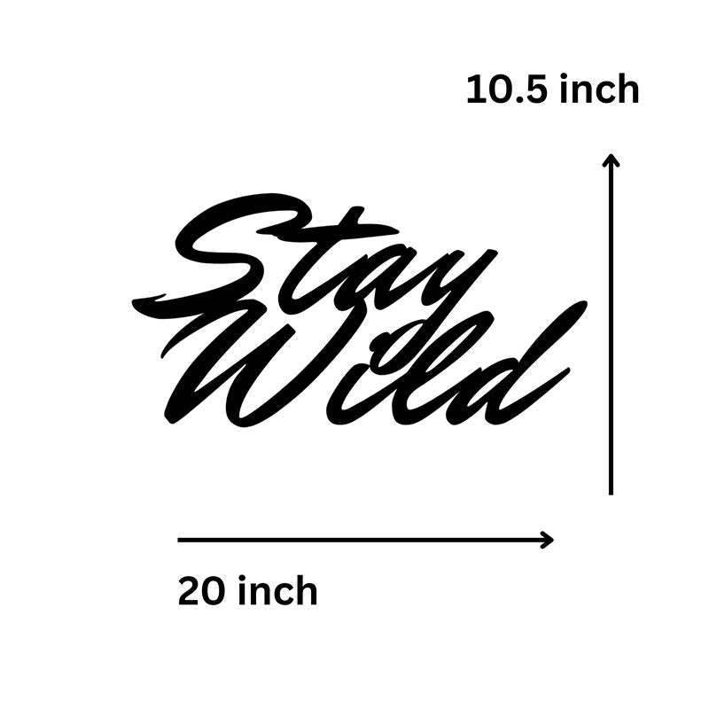 Stay Wild Iron Wall Accent media 5