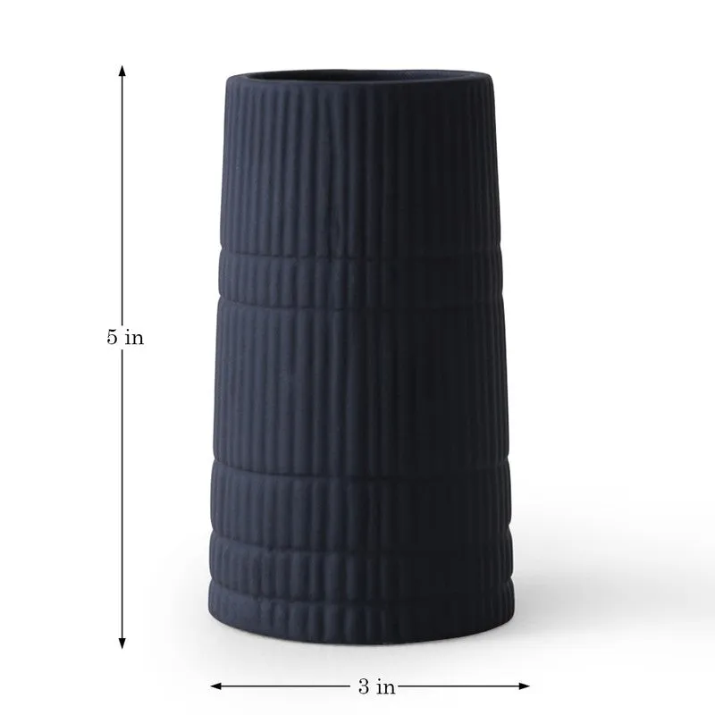 Midnight Groove Ceramic Vase media 7