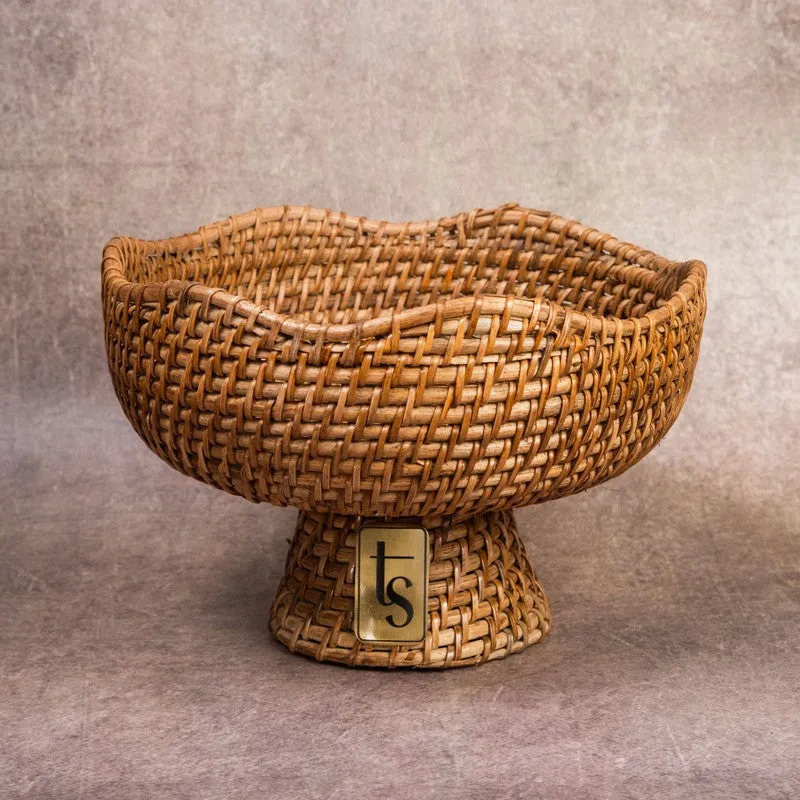PalmNest Rattan Fruit Bowl media 3