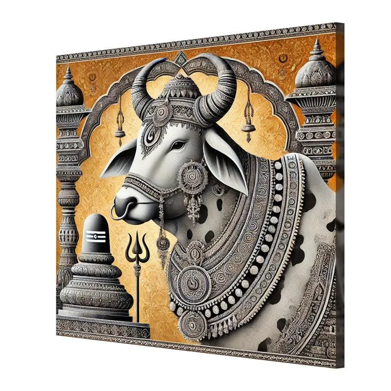 Nandikeshvara Poly Canvas Wall Painting media 5