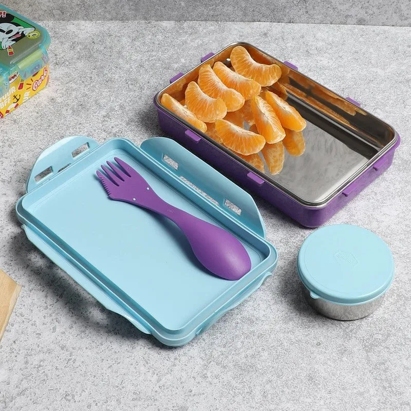 Elsa Frozen Lunch Box (Blue)- 800 ML media 6