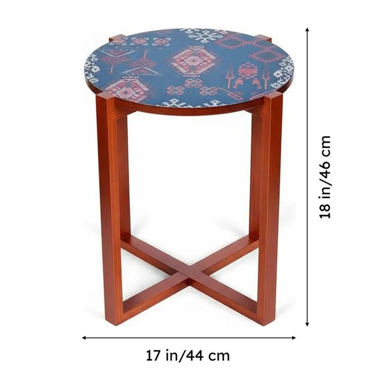 India Circus Wood Enchanting Round Side Table media 9