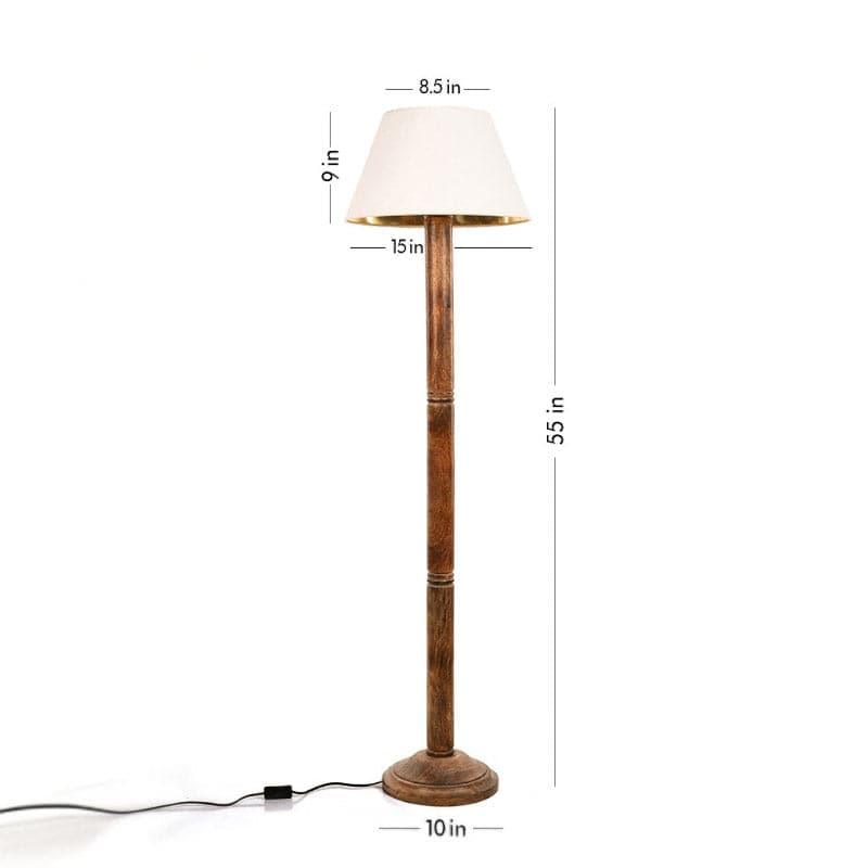 White Taper Tenby Floor Lamp media 4