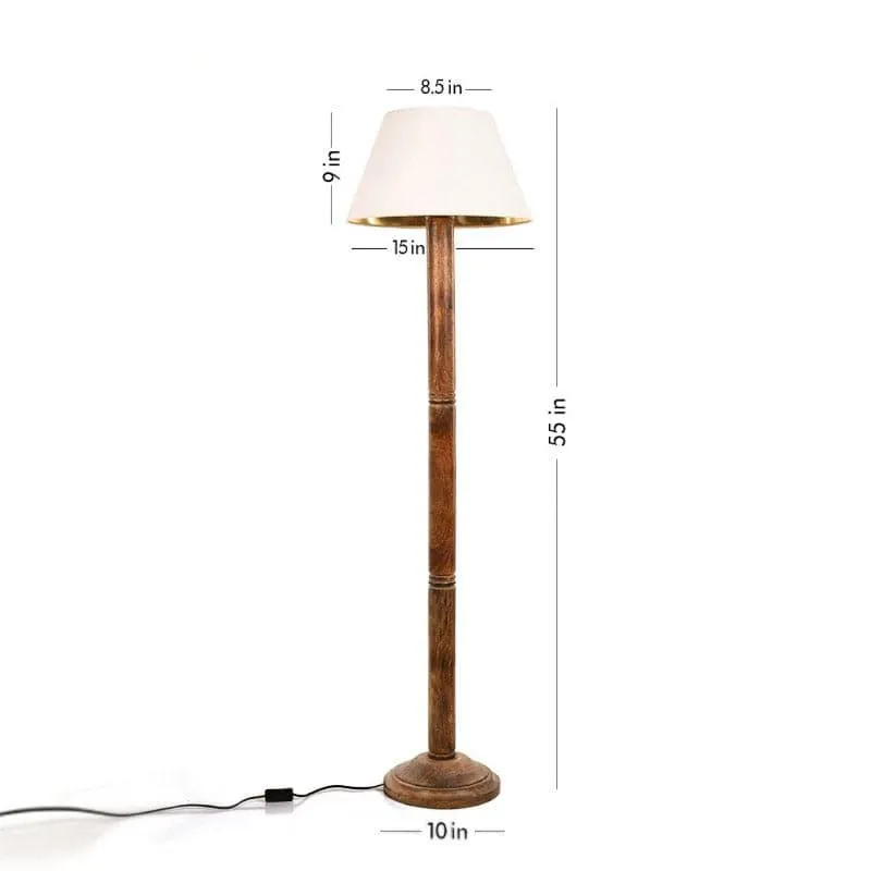 White Taper Tenby Floor Lamp media 4